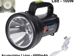 LANTERNA TD3500 CU LED 100W + ACUMULATOR